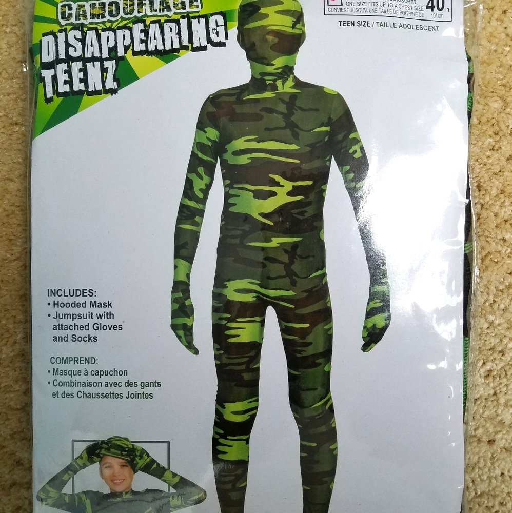 Halloween camouflage bodysuit
